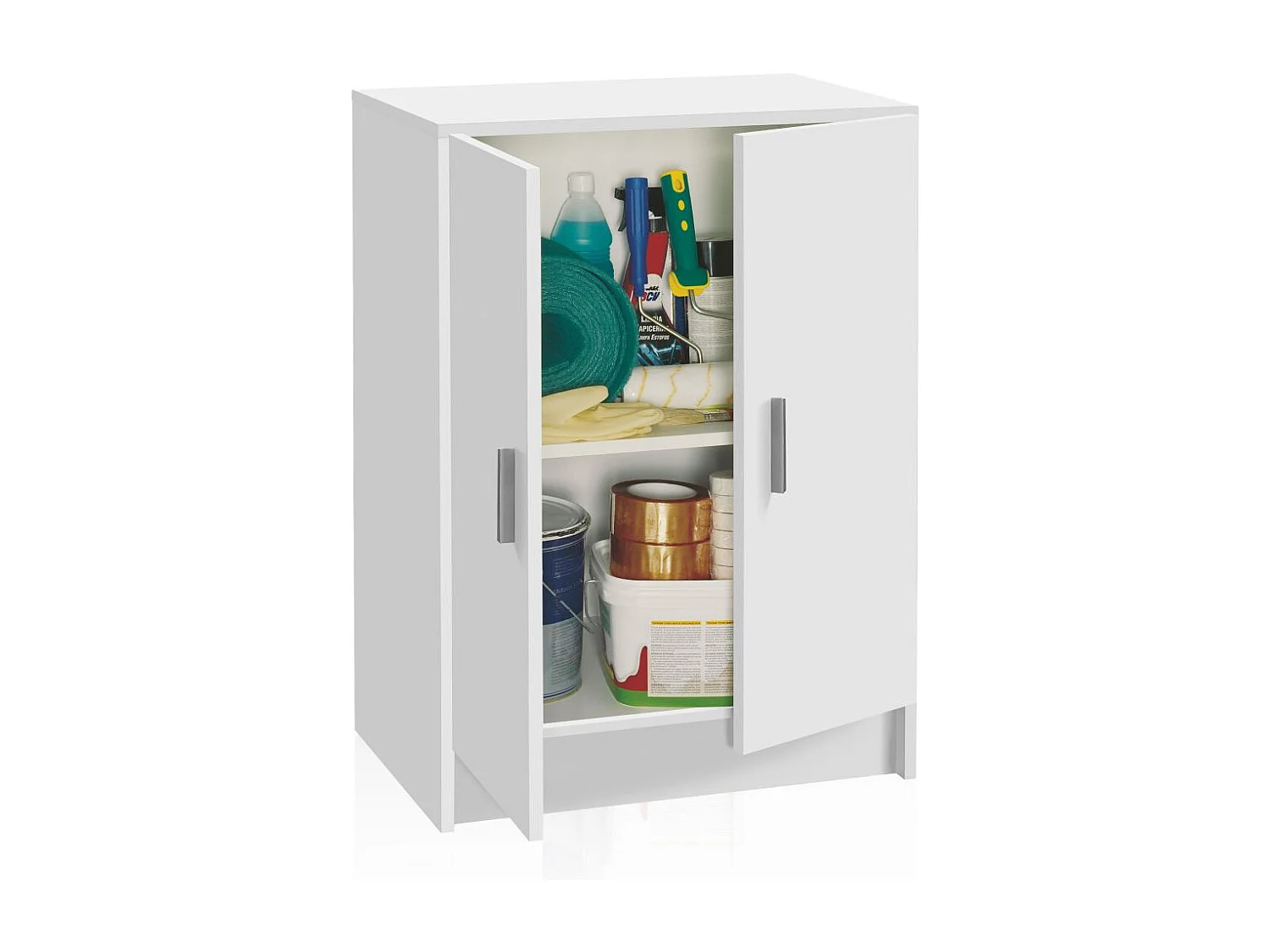 Armario Multi Useful Low 2 Puertas Blanco