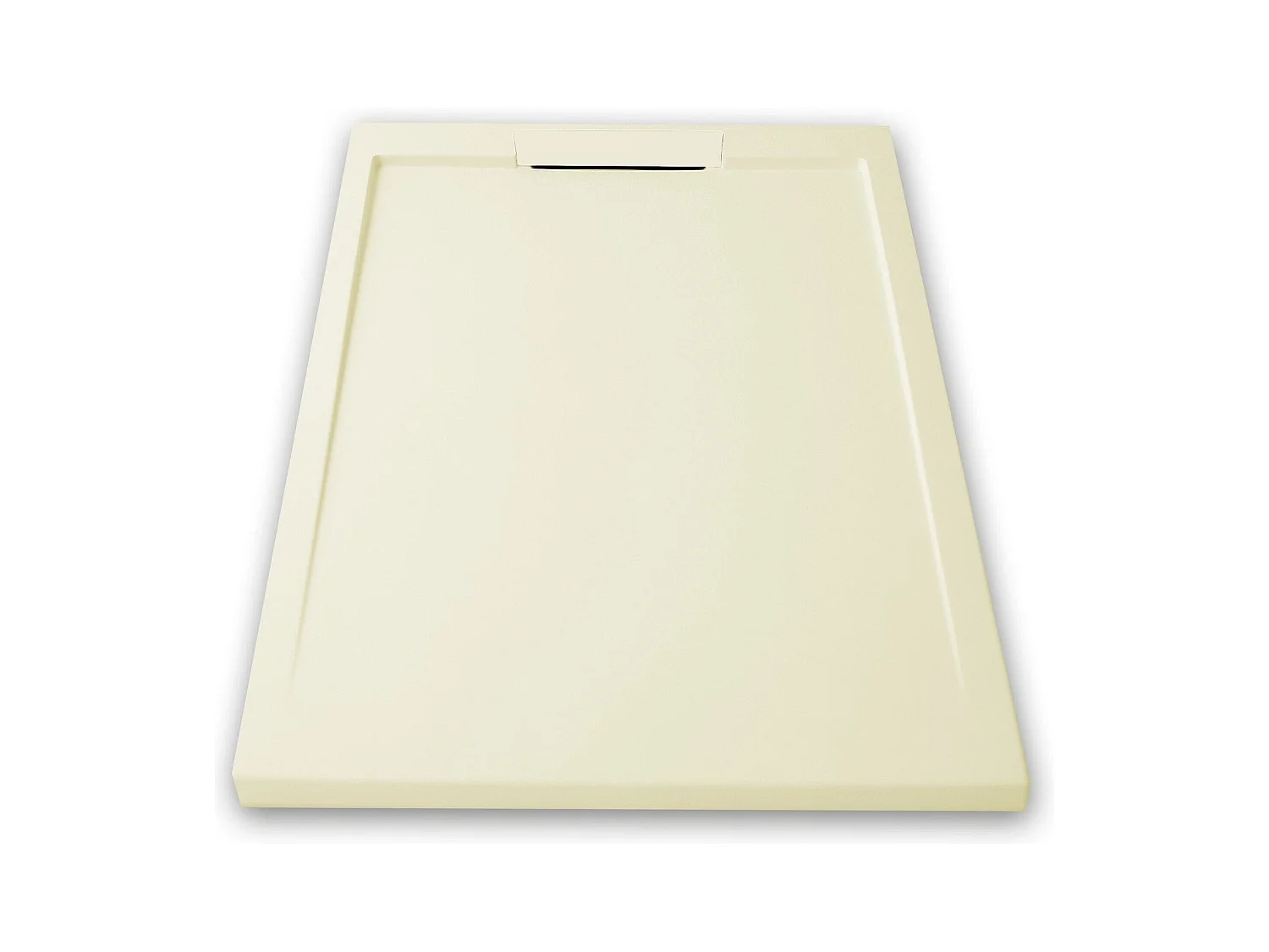 Plato de ducha resina LUX CREMA  90x170cm rejilla color