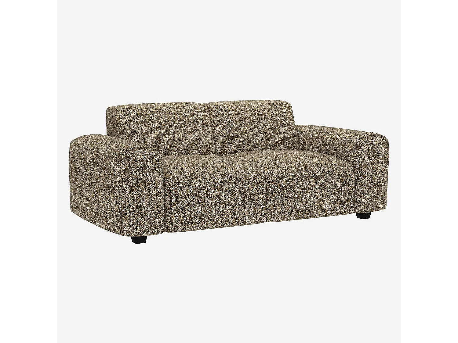 Habitat - Canapé 2 places en tissu Venezia - Vert lichen - Posada