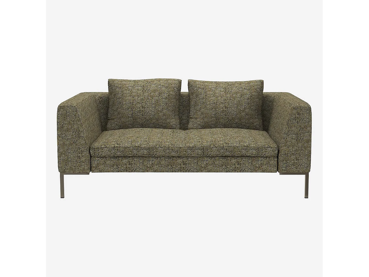 Habitat - Canapé 2 places en tissu Alba - Vert orage - Posada