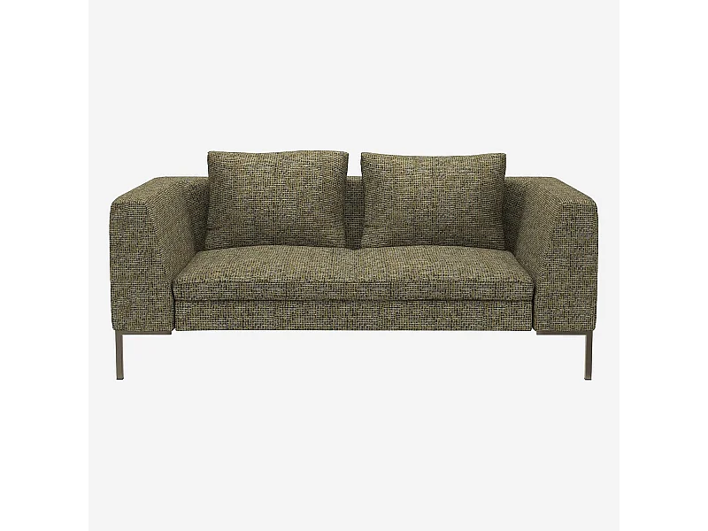 Habitat - Canapé 2 places en tissu Alba - Vert orage - Posada