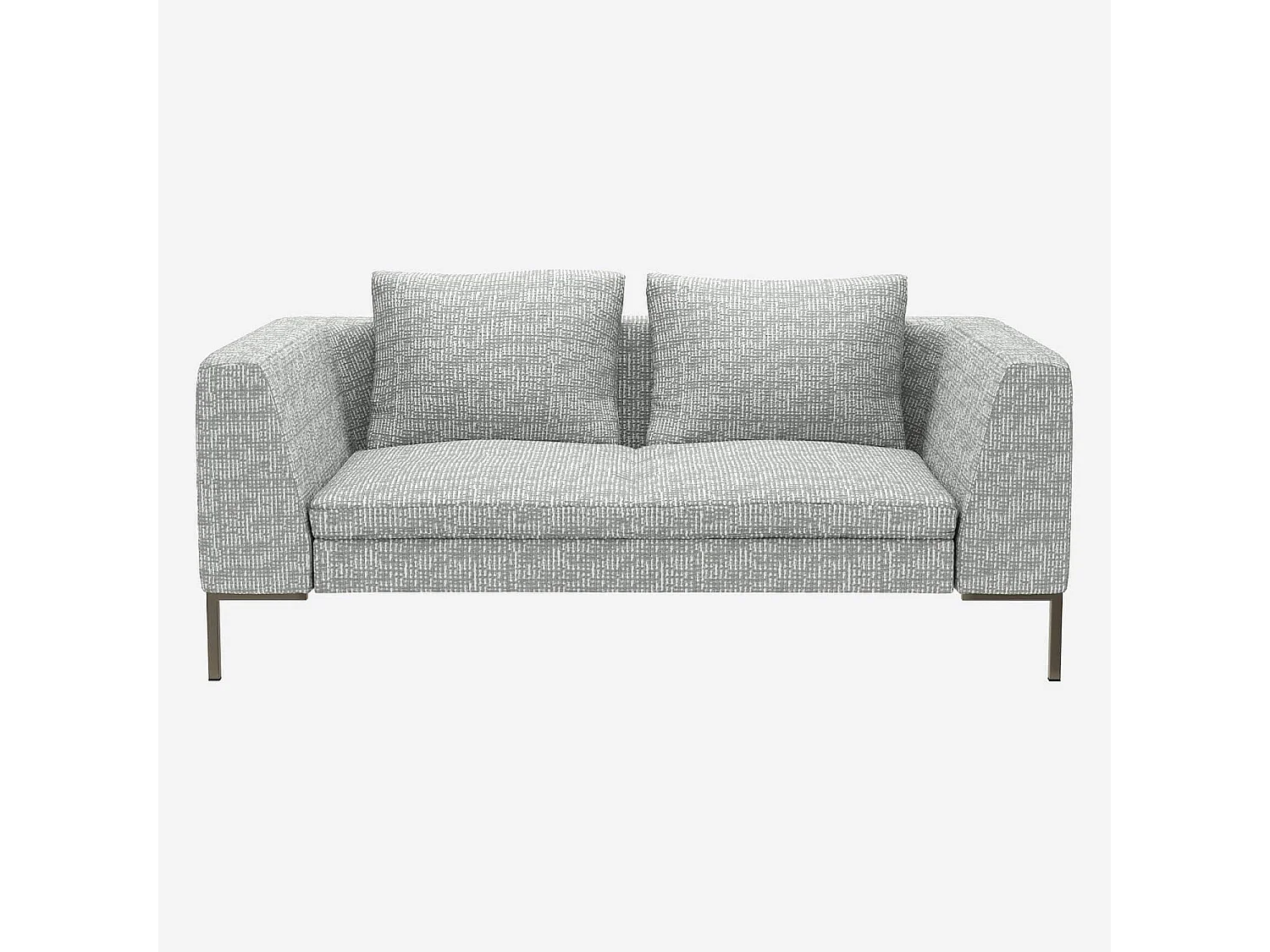 Habitat - Canapé 2 places en tissu Alba - Gris brume - Posada