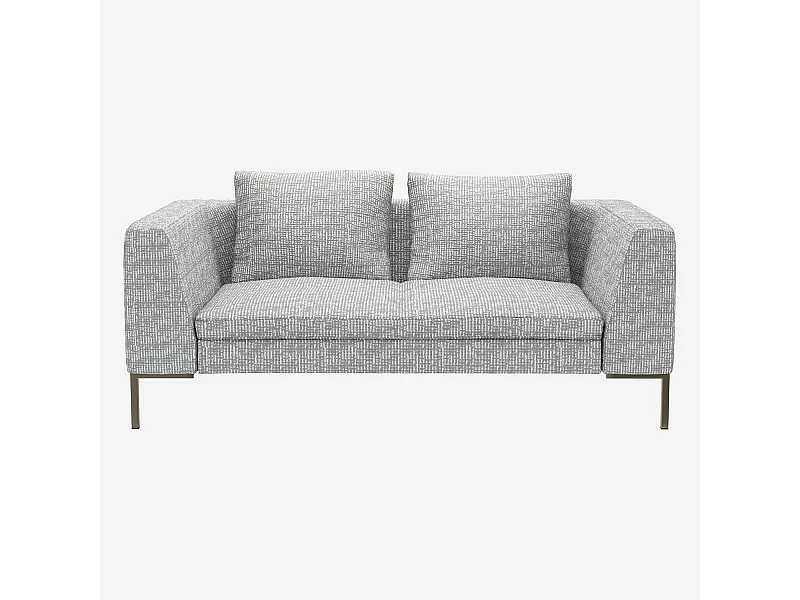 Habitat - Canapé 2 places en tissu Alba - Gris brume - Posada