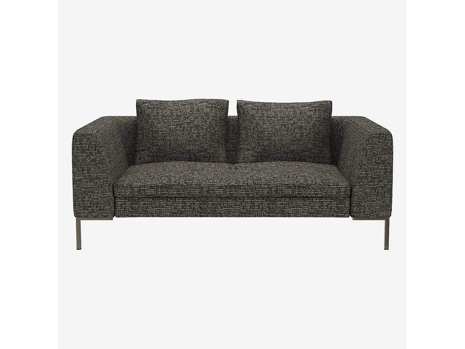 Habitat - Canapé 2 places en tissu Alba - Gris nuage - Montino