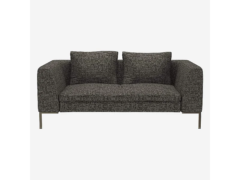 Habitat - Canapé 2 places en tissu Alba - Gris nuage - Montino