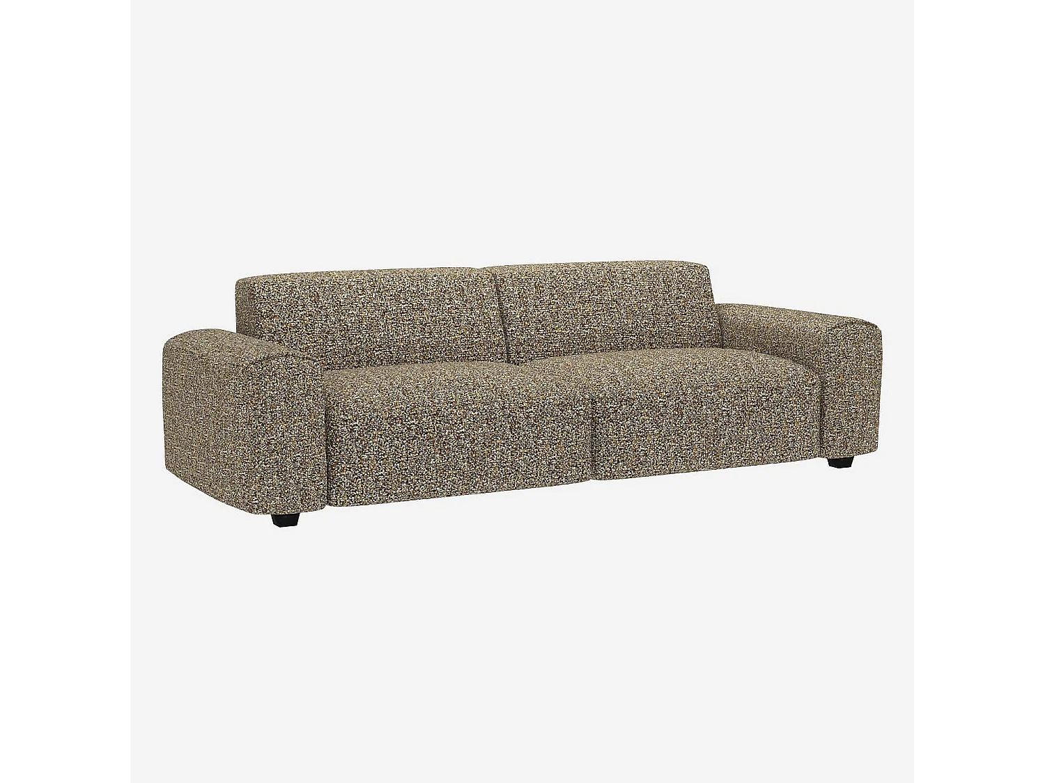 Habitat - Canapé 4 places en tissu Venezia - Vert lichen - Posada