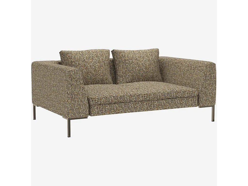 Habitat - Canapé 2 places en tissu Venezia - Vert lichen - Montino