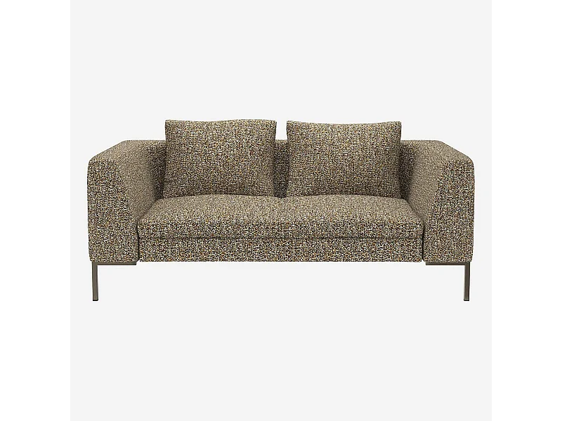 Habitat - Canapé 2 places en tissu Venezia - Vert lichen - Montino