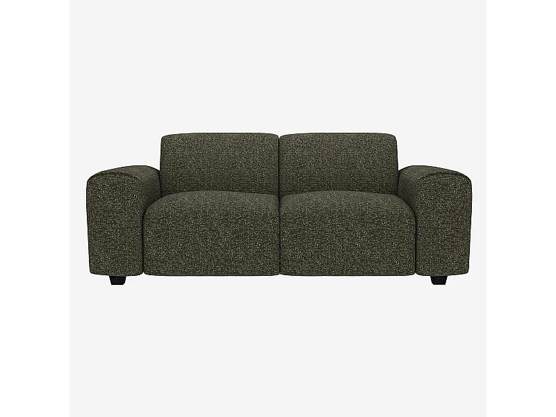 Habitat - Canapé 2 places en tissu Lucca - Vert mousse - Posada