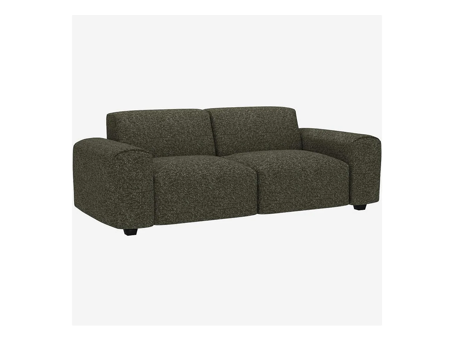 Habitat - Canapé 3 places en tissu Lucca - Vert mousse - Posada