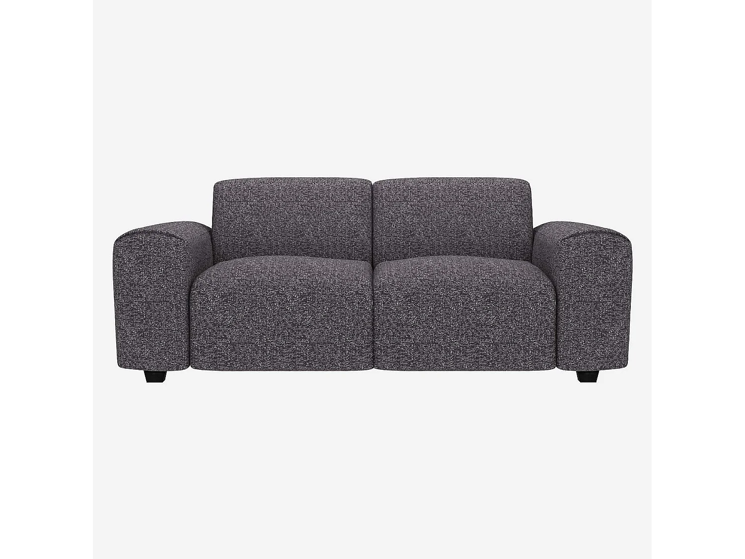 Habitat - Canapé 2 places en tissu Lucca - Bleu zingué - Posada