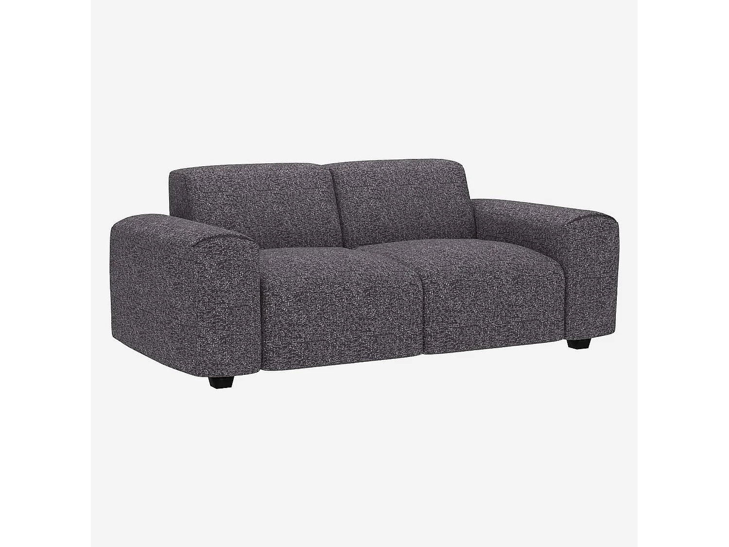 Habitat - Canapé 2 places en tissu Lucca - Bleu zingué - Posada