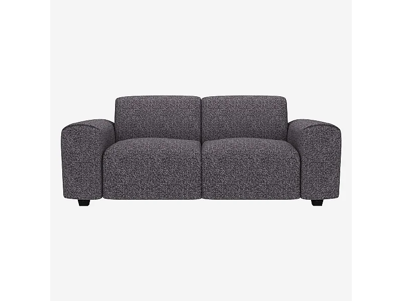 Habitat - Canapé 2 places en tissu Lucca - Bleu zingué - Posada