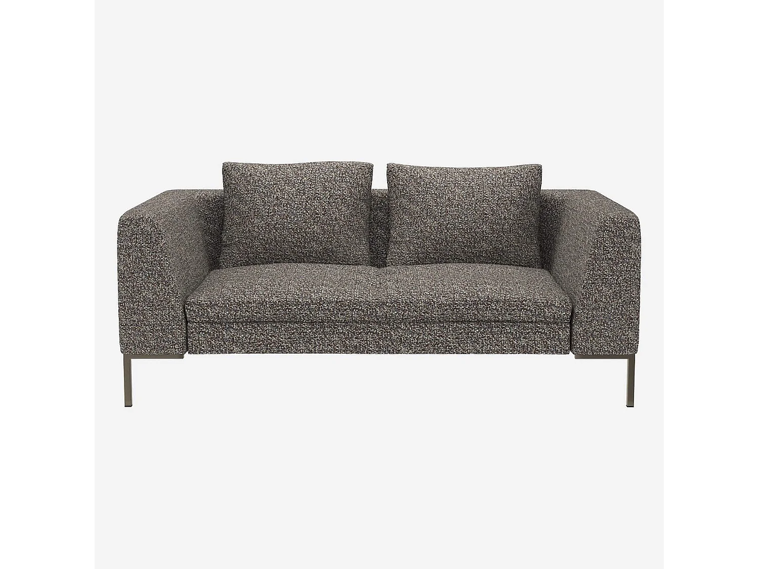 Habitat - Canapé 2 places en tissu Venezia - Bleu zingué - Montino