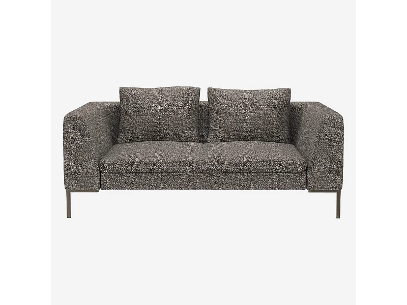 Habitat - Canapé 2 places en tissu Venezia - Bleu zingué - Montino