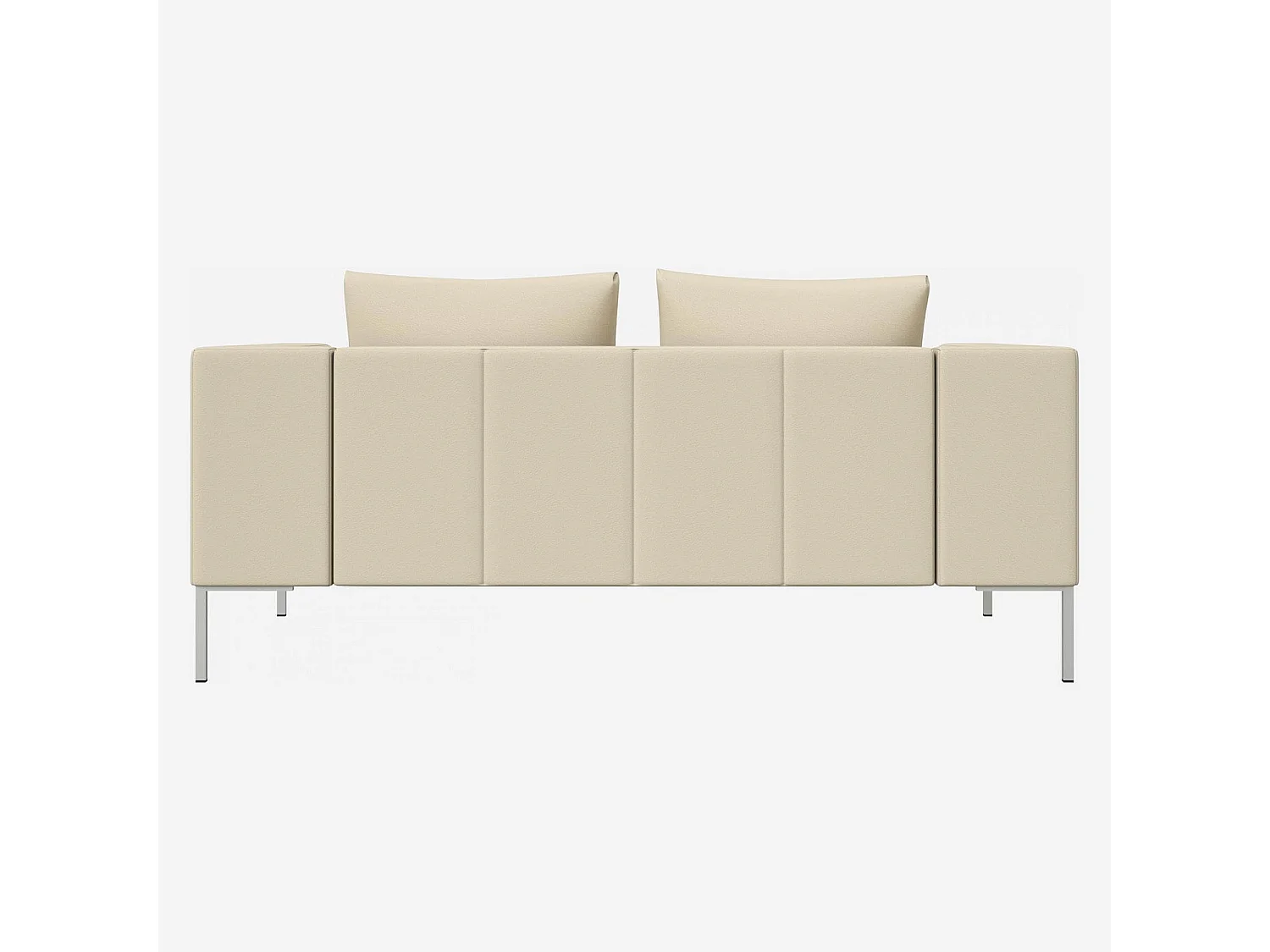 Habitat - Canapé 2 places en cuir Savoy - Blanc albâtre - Montino