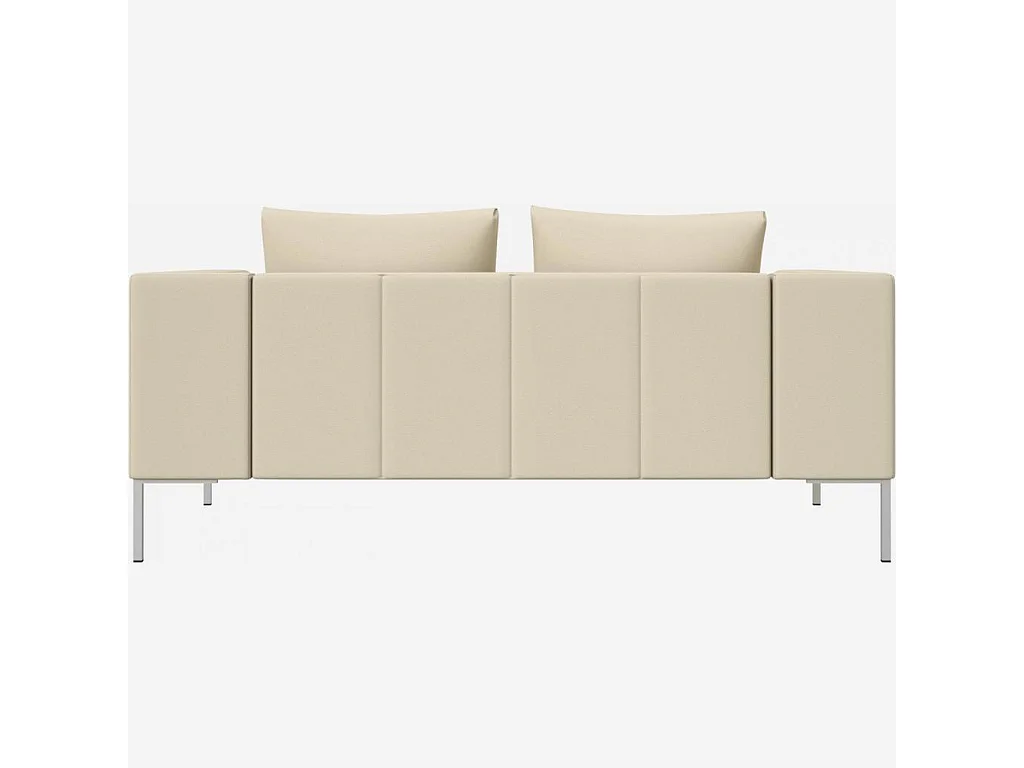 Habitat - Canapé 2 places en cuir Savoy - Blanc albâtre - Montino