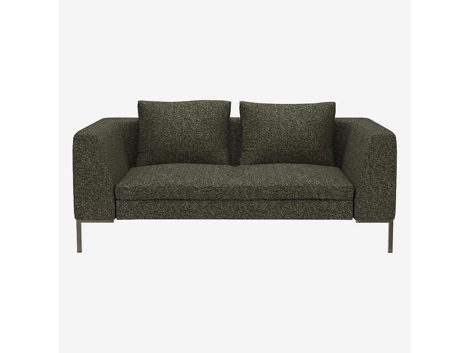 Habitat - Canapé 2 places en tissu Lucca - Vert mousse - Montino