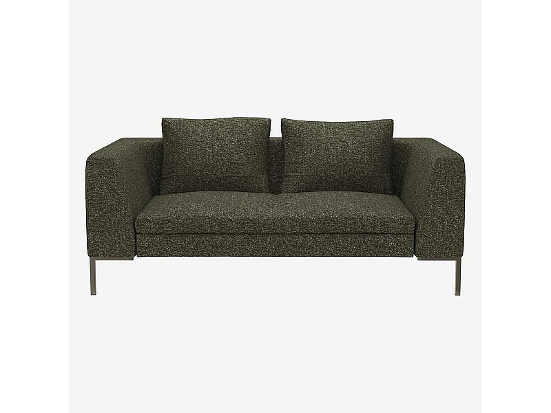 Habitat - Canapé 2 places en tissu Lucca - Vert mousse - Montino