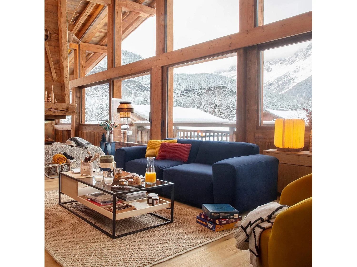 Habitat - Canapé 2 places en velours - Bleu encre - Posada