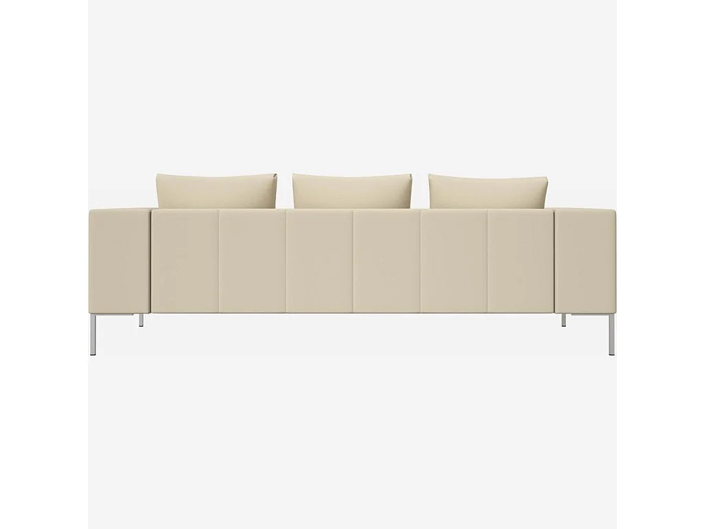 Habitat - Canapé 3 places en cuir Savoy - Blanc albâtre - Montino