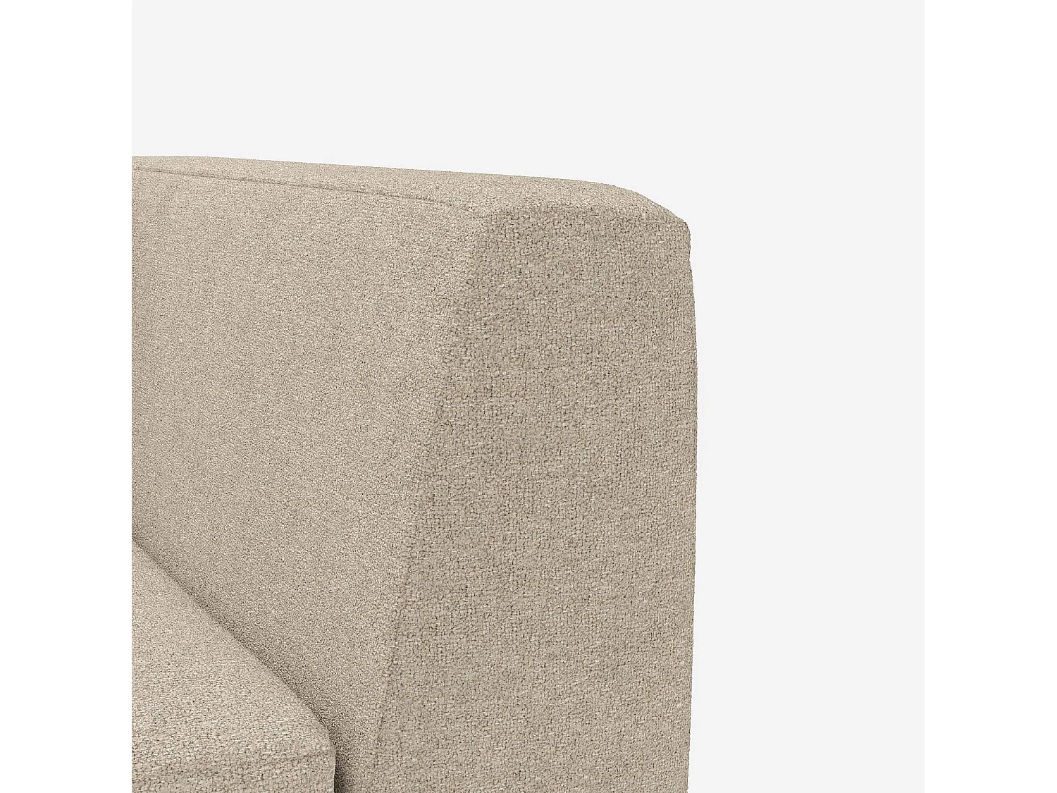 Habitat - Canapé 2 places en tissu Lucca - Blanc mastic - Posada