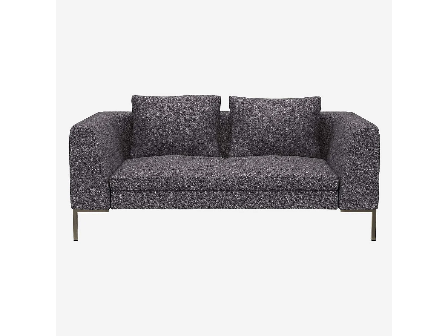 Habitat - Canapé 2 places en tissu Lucca - Bleu zingué - Montino