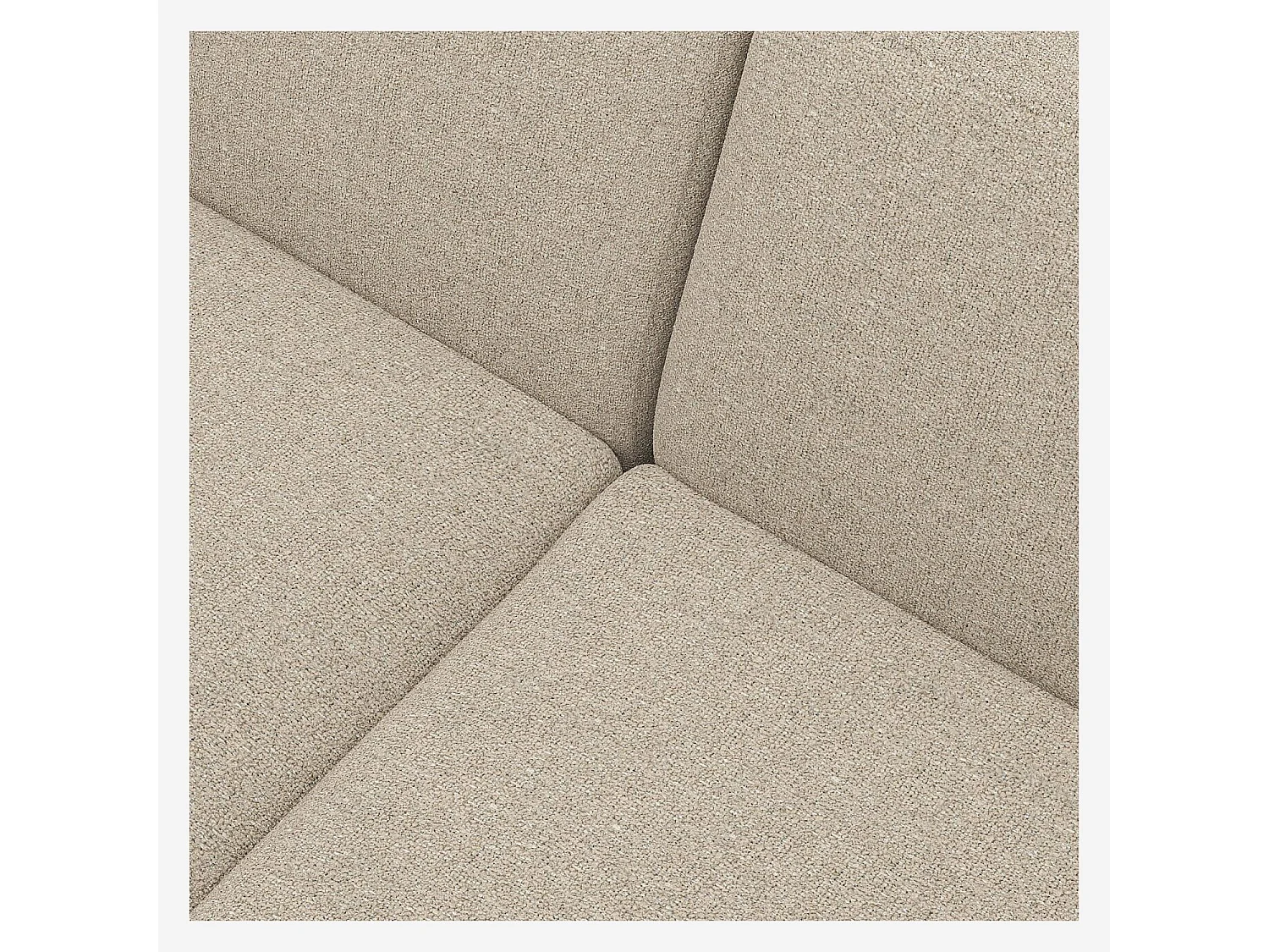 Habitat - Canapé 3 places en tissu Lucca - Blanc mastic - Posada