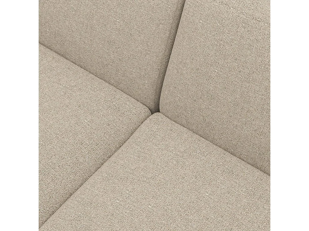 Habitat - Canapé 3 places en tissu Lucca - Blanc mastic - Posada