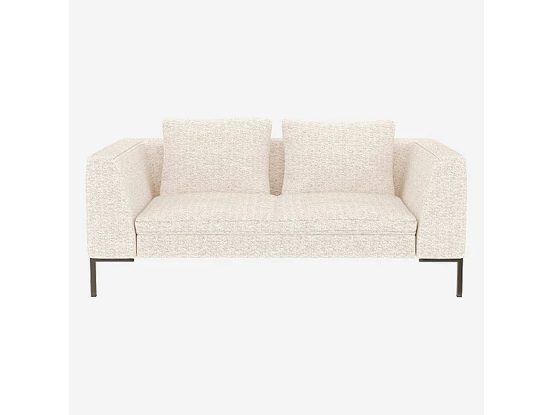 Habitat - Canapé 2 places en tissu Bormio - Blanc albâtre - Montino