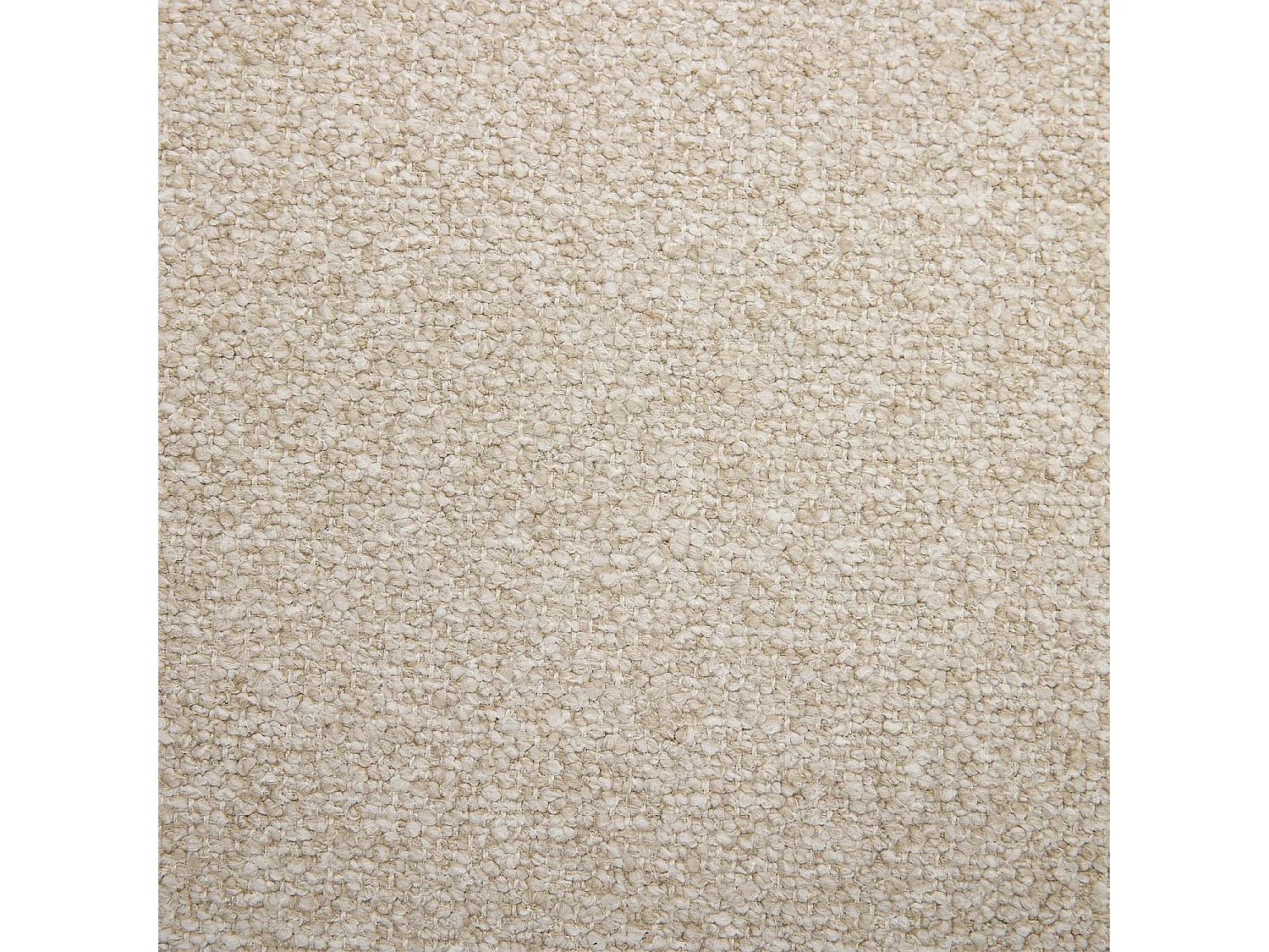 Canapé d'angle gauche en tissu texturé - Beige vanille - Design by Federica Francini