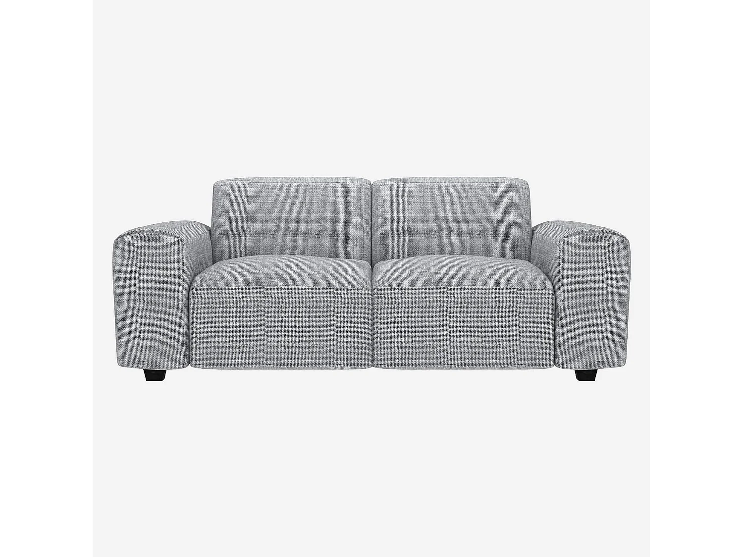 Habitat - Canapé 2 places en tissu Melina - Gris asphalte - Posada