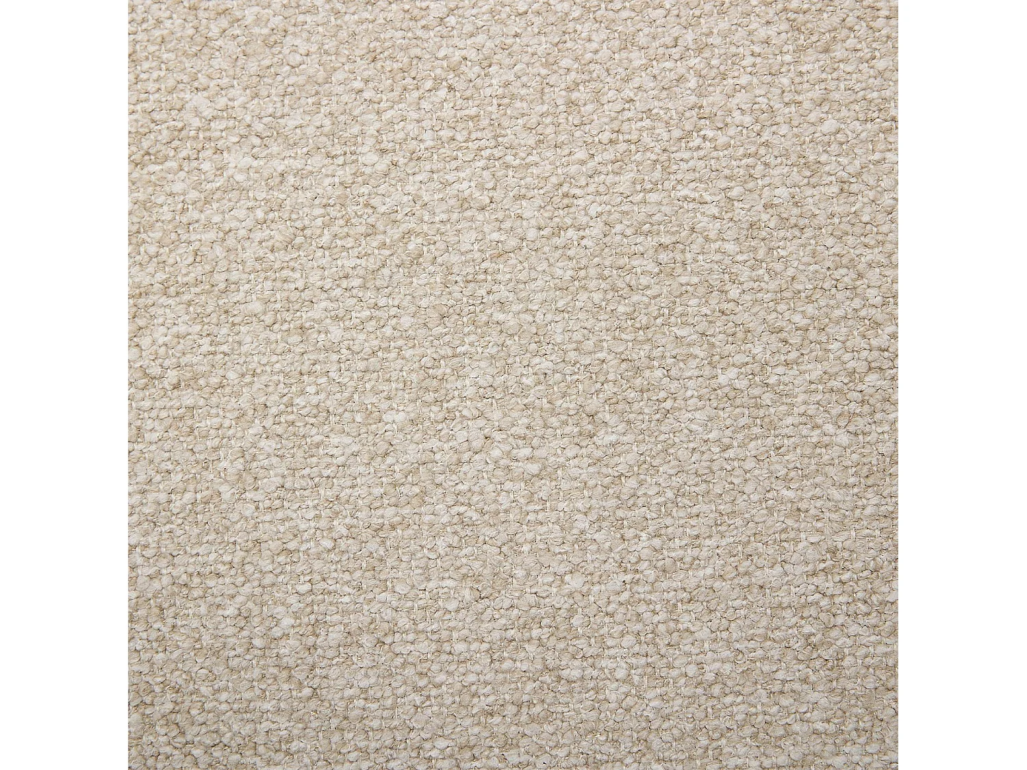 Canapé d'angle droit en tissu texturé - Beige vanille - Design by Federica Francini