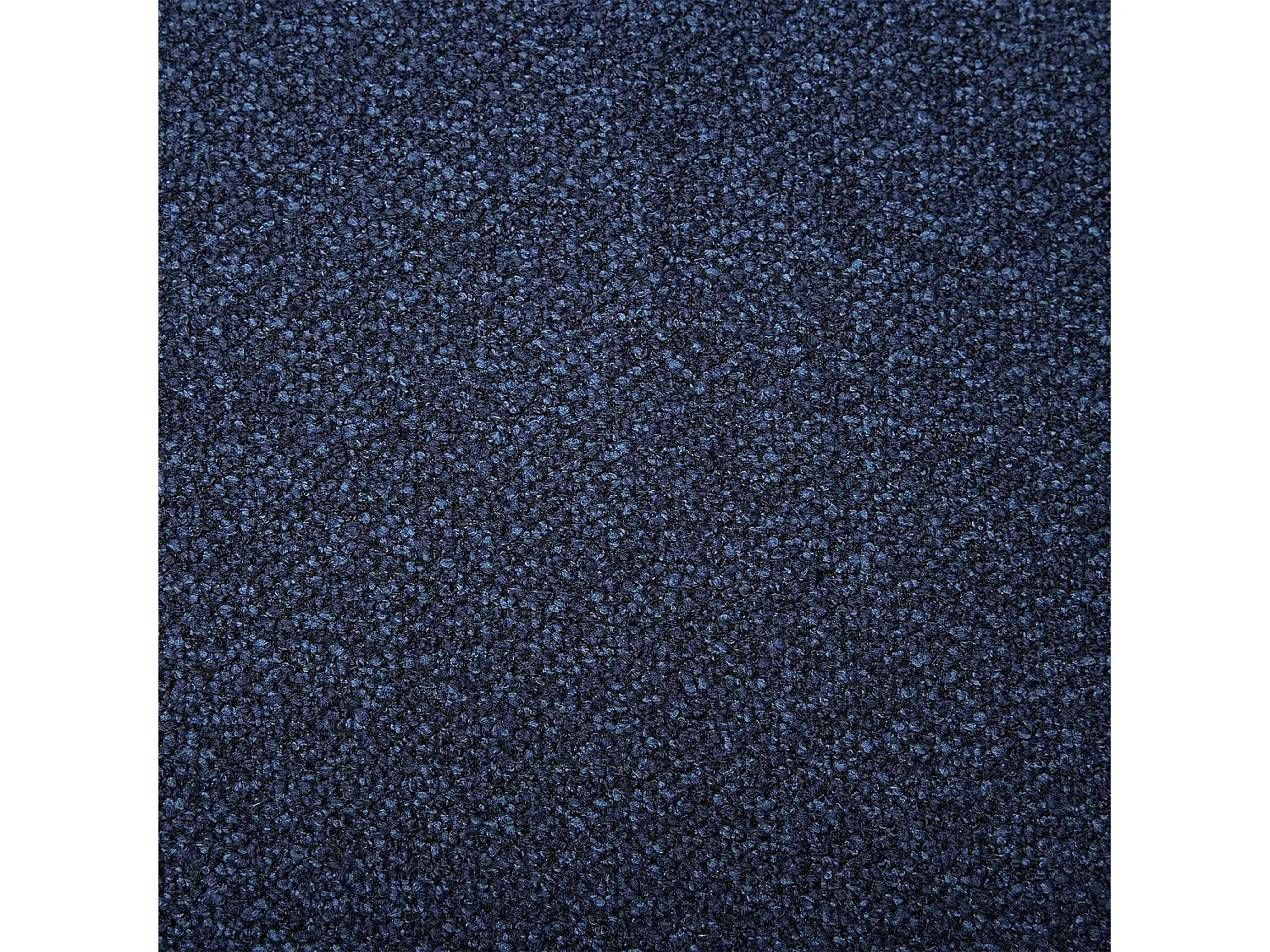 Grand canapé d'angle gauche en tissu texturé - Bleu marine - Design by Federica Francini