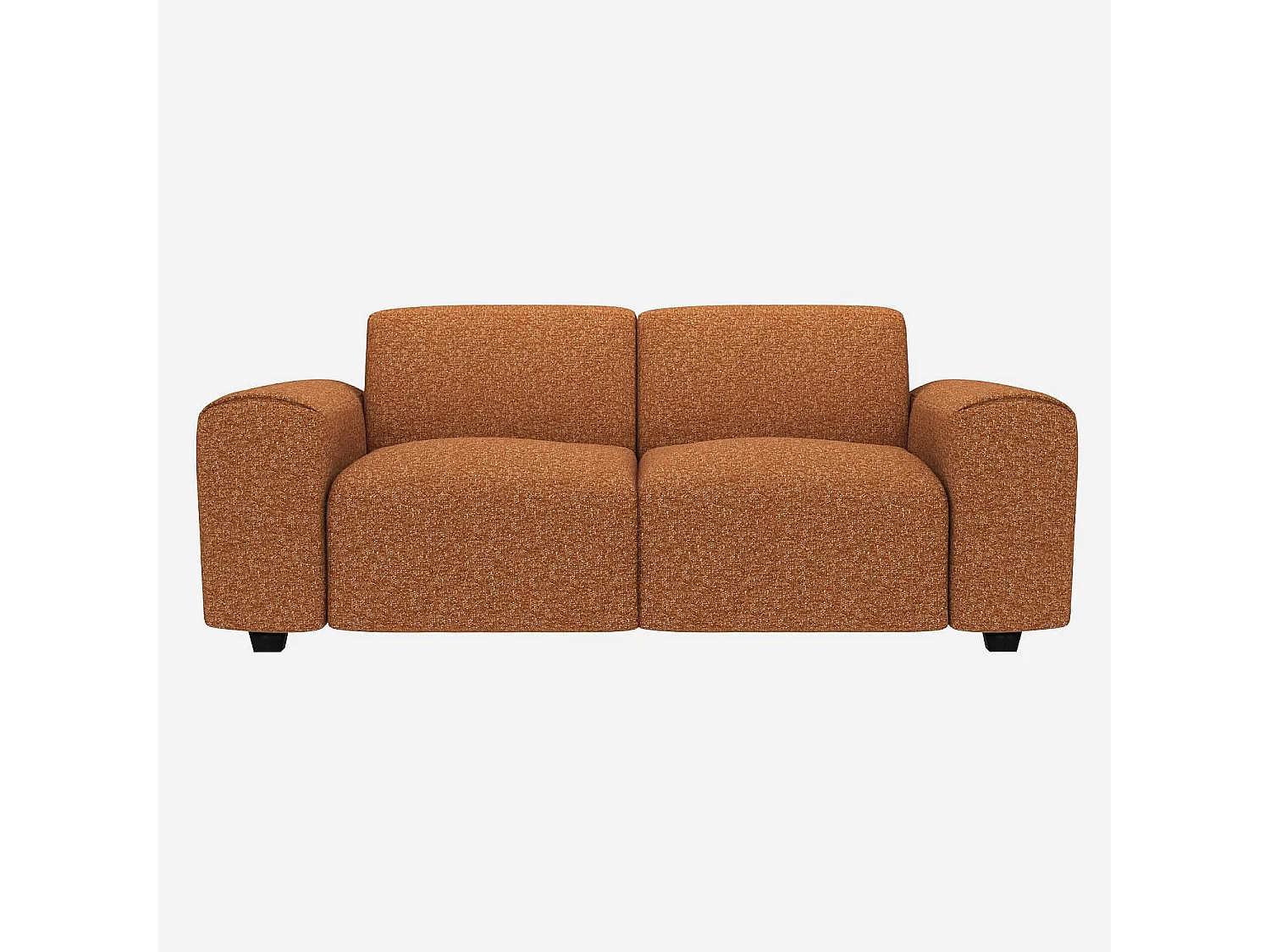 Habitat - Canapé 2 places en tissu Lucca - Marron noisette - Posada