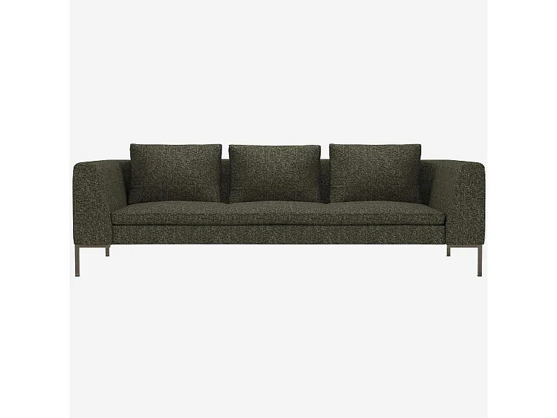 Habitat - Canapé 3 places en tissu Lucca - Vert mousse - Montino