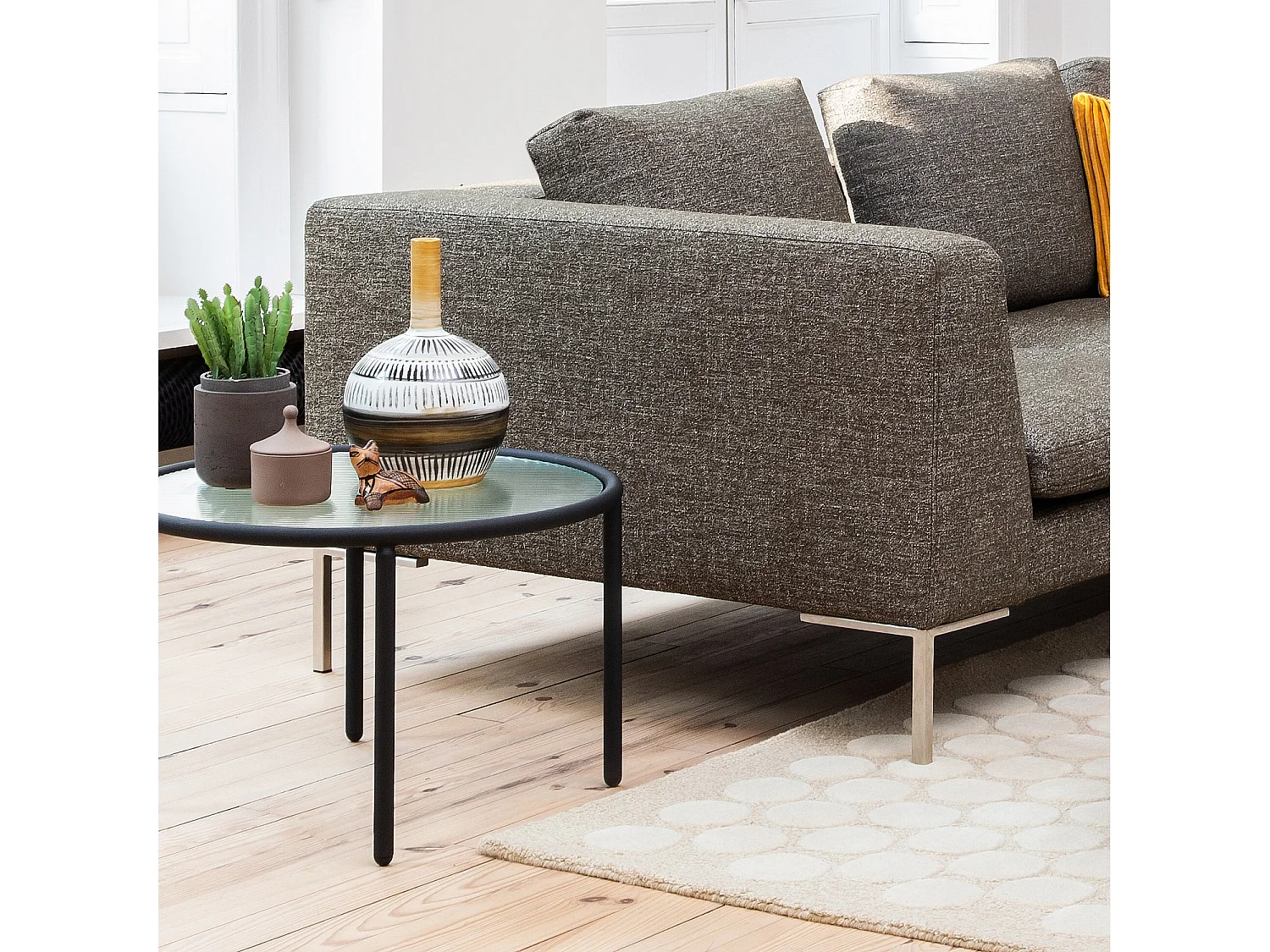 Habitat - Canapé 3 places en tissu Lucca - Vert mousse - Montino