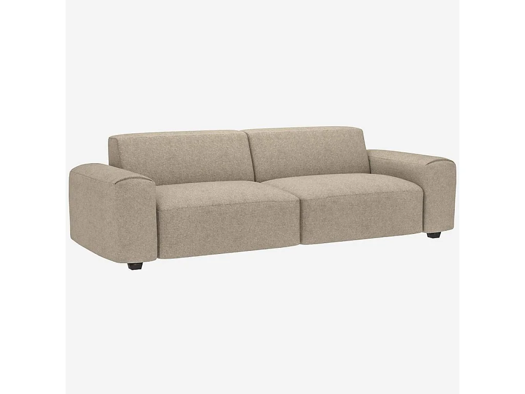 Habitat - Canapé 4 places en tissu Lucca - Blanc mastic - Posada