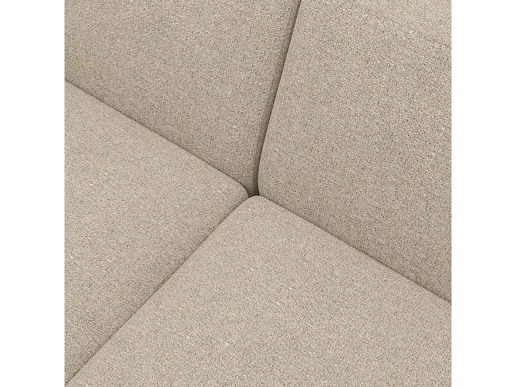 Habitat - Canapé 4 places en tissu Lucca - Blanc mastic - Posada