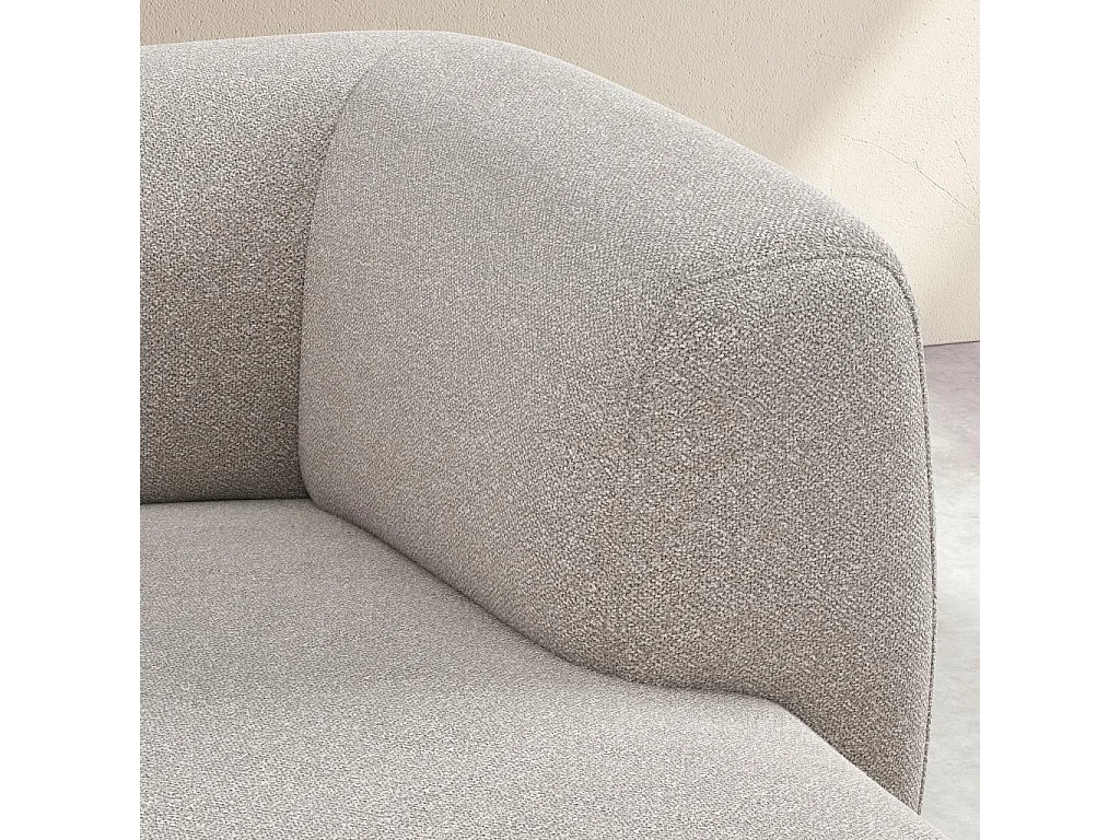 Habitat - Canapé d'angle droit en tissu texturé - Grège - Design by Federica Francini - Austin