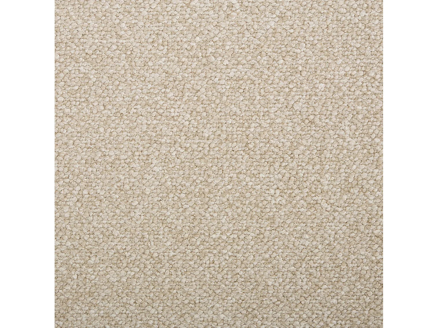 Grand canapé d'angle droit en tissu texturé - Beige vanille - Design by Federica Francini