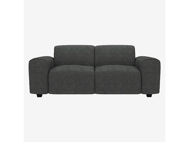 Habitat - Canapé 2 places en tissu Melina - Gris ardoise  - Posada