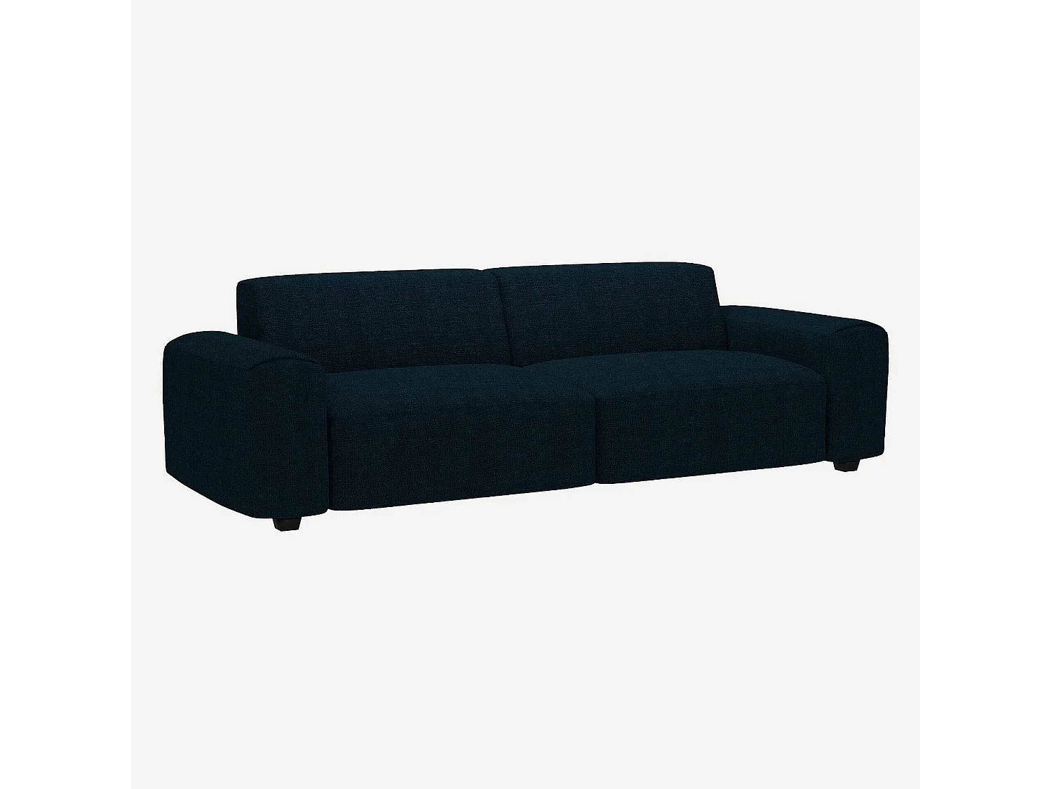 Habitat - Canapé 4 places en tissu Melina - Bleu encre - Posada