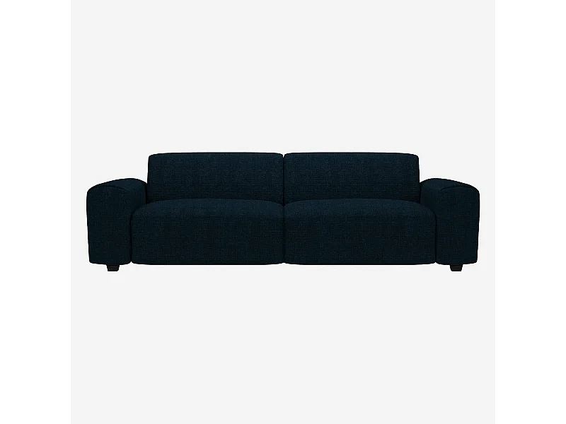 Habitat - Canapé 4 places en tissu Melina - Bleu encre - Posada