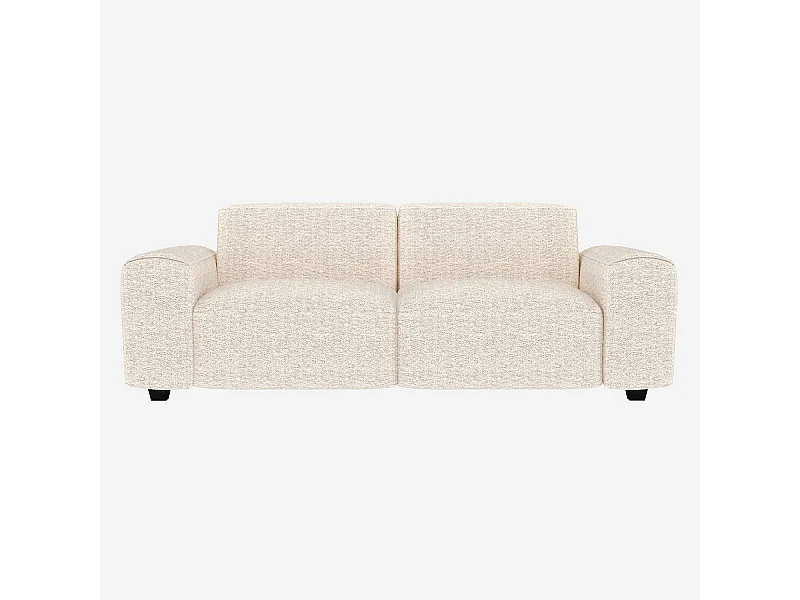 Habitat - Canapé 3 places en tissu Bormio - Blanc albâtre - Posada