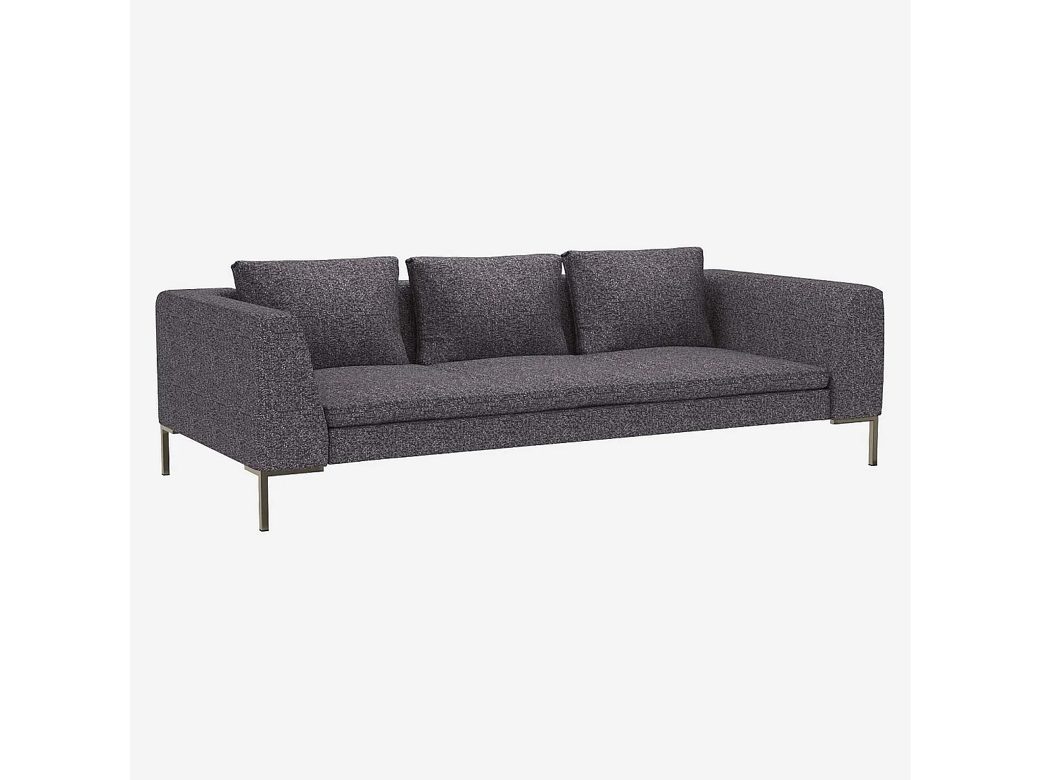 Habitat - Canapé 3 places en tissu Lucca - Bleu zingué - Montino