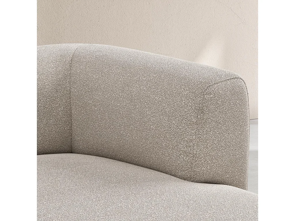 Habitat - Grand canapé d'angle droit en tissu texturé - Grège - Design by Federica Francini - Austin