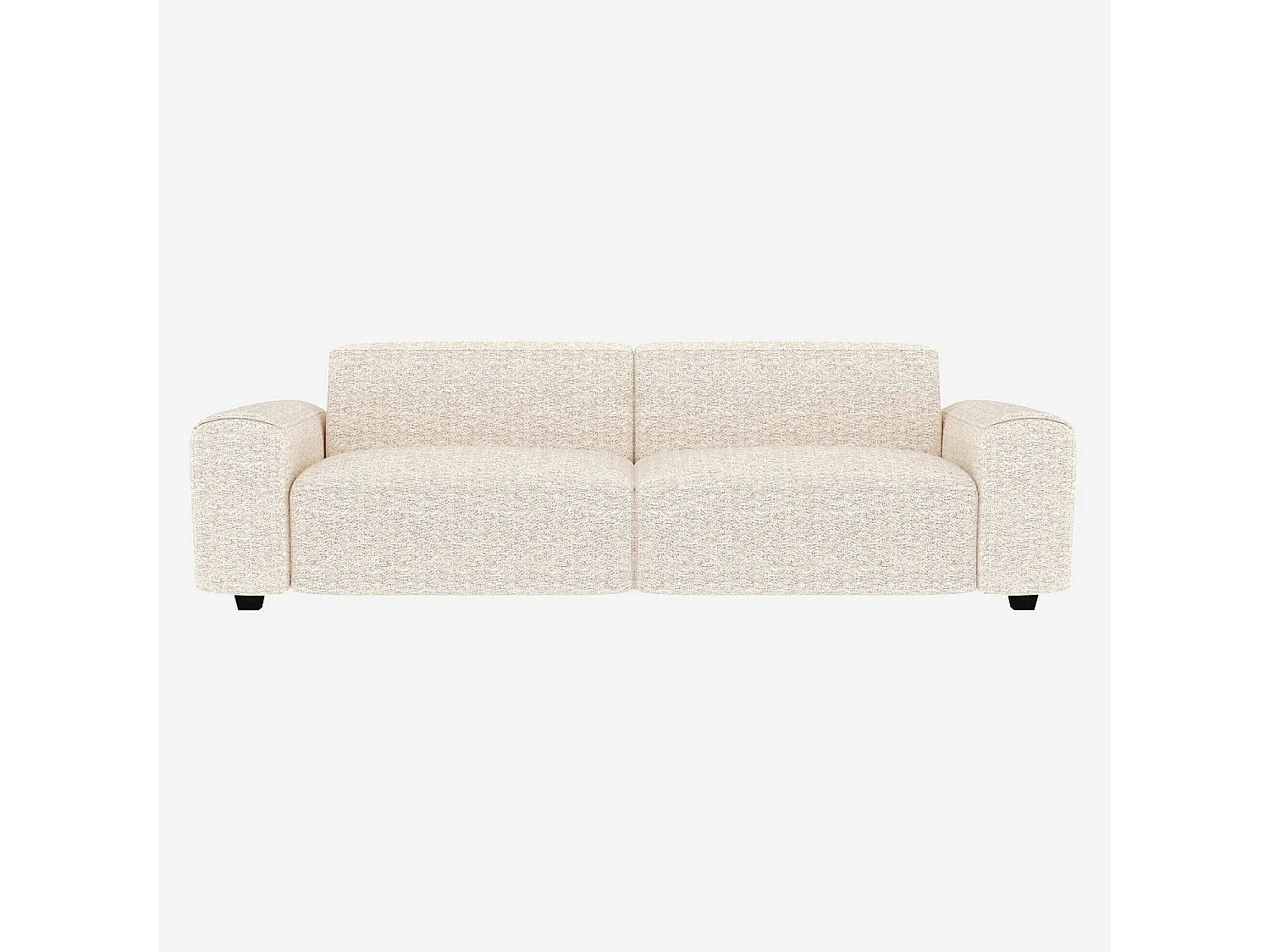Habitat - Canapé 4 places en tissu Bormio - Blanc albâtre - Posada