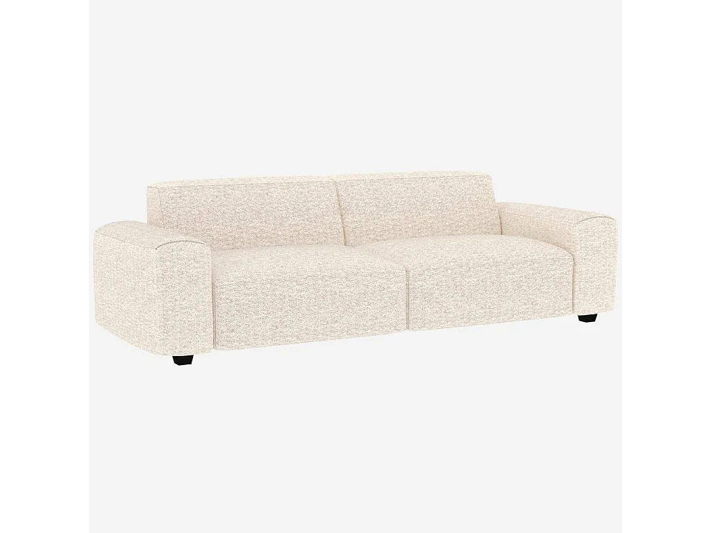 Habitat - Canapé 4 places en tissu Bormio - Blanc albâtre - Posada
