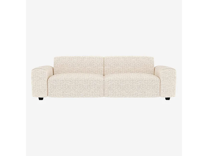 Habitat - Canapé 4 places en tissu Bormio - Blanc albâtre - Posada